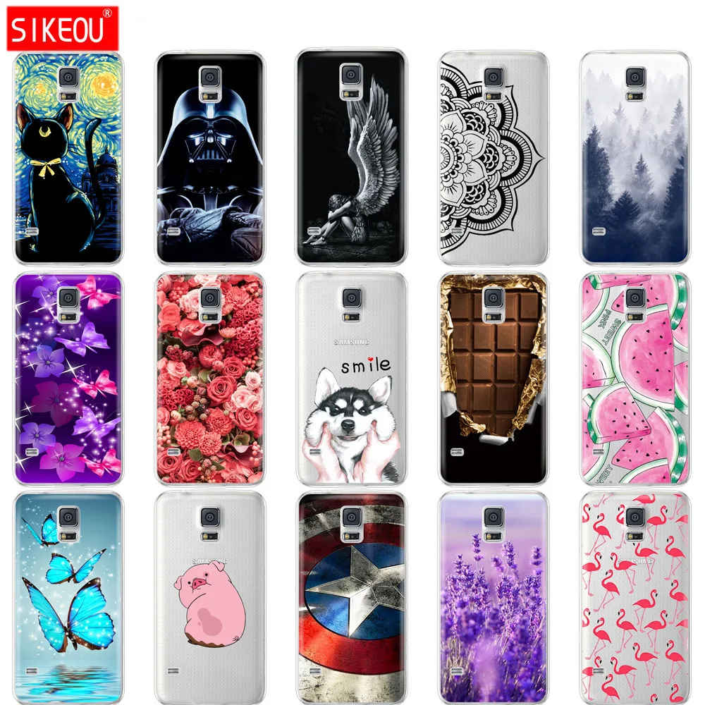 SIKEOU мягкий чехол из термополиуретана и силикона для samsung Galaxy S5 Чехол для телефона для samsung S5 Neo чехол для samsung S5 i9600 SM-G900F