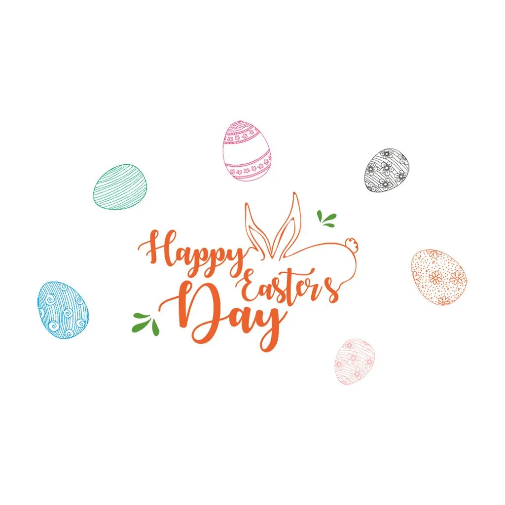 Наклейки на стену для детских комнат счастливая Пасха виниловая наклейка