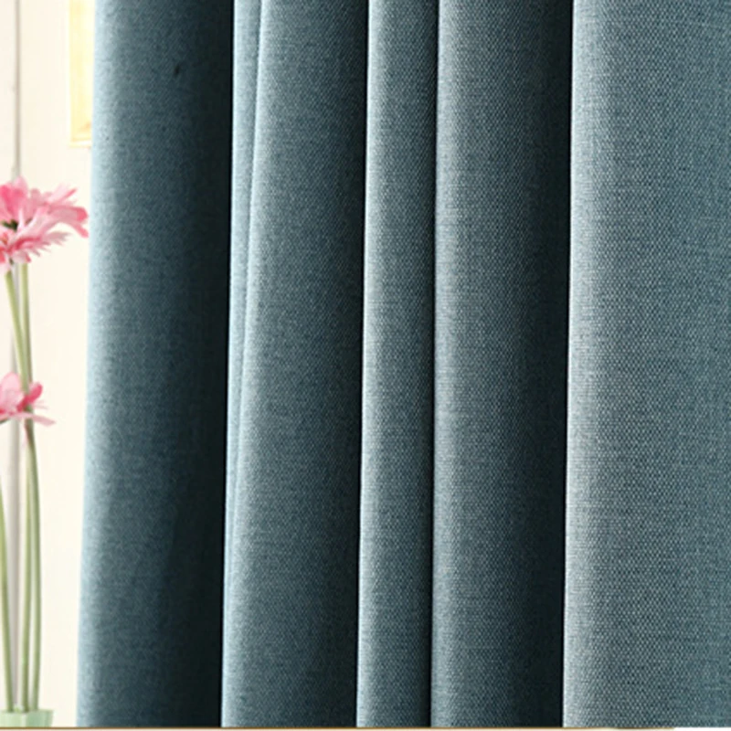 Новое поступление занавески сплошного цвета из искусственной кожи для гостиной