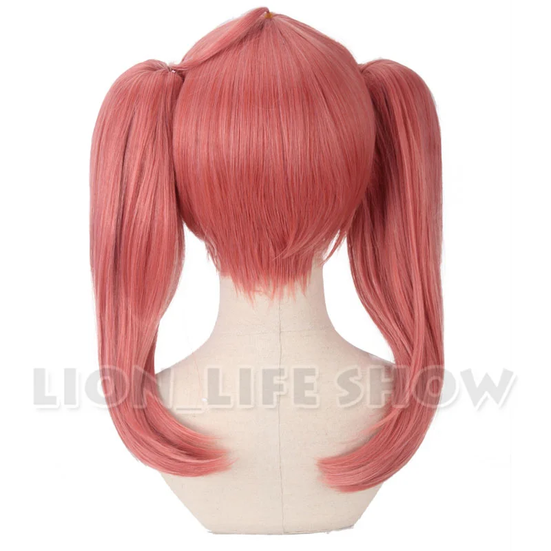 DARLING in the FRANXX CODE:390 MIKU orange Jacinth 2 Ponytails Long Straight Short Cosplay Full Wig | Тематическая одежда и