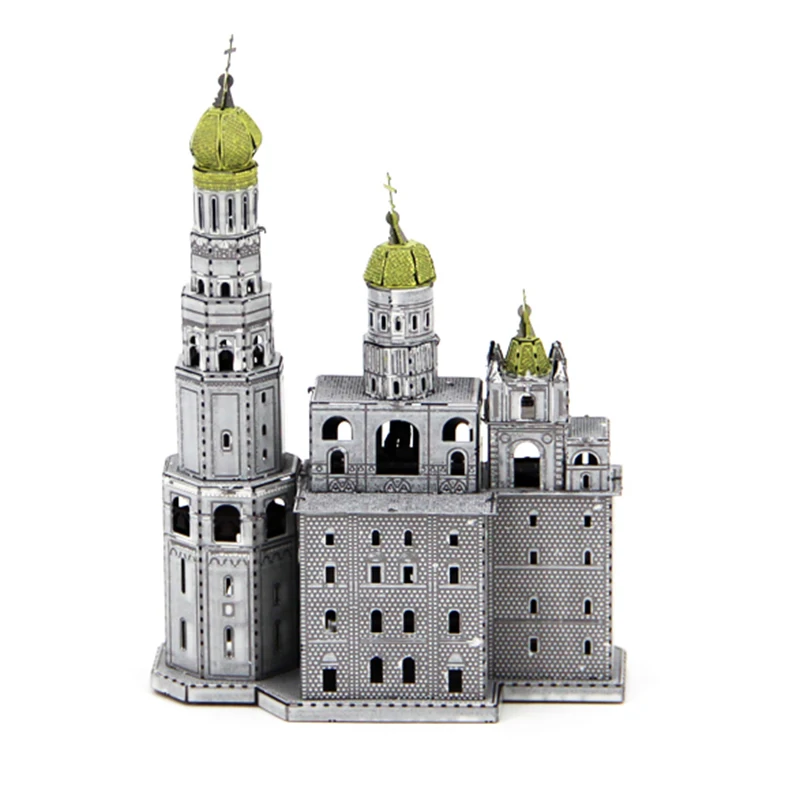 3D DIY металлическая головоломка Ivan Great Bell Tower лазерная резка пазлы лучшие подарки