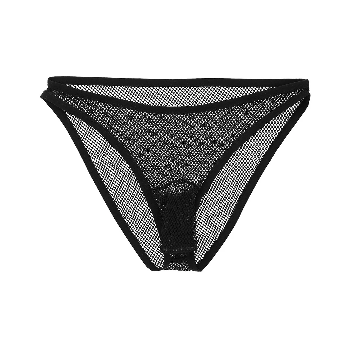 Мужское нижнее белье стринги с высокой посадкой открытый пенис сетка прозрачные