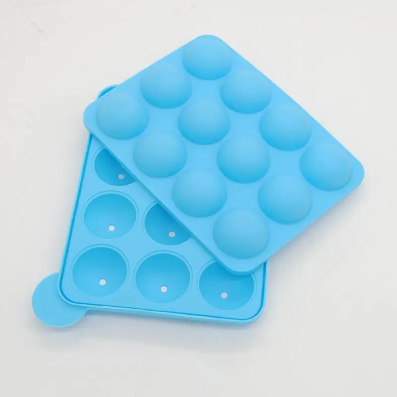 3D Двойная круглая форма леденец Шоколад формы для торта на день рождения пудинг