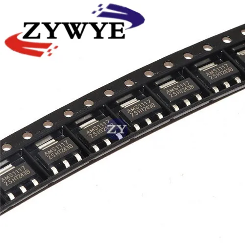 ZYWYE новый 50 ШТ. Оригинальный AMS1117 2.5 2.5V LM1117 1117 Регулятор Напряжения 1A|regulator|regulator