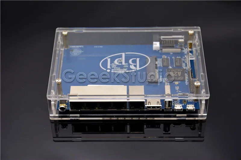 Прозрачный акриловый чехол для банана Pi R1 | Компьютеры и офис