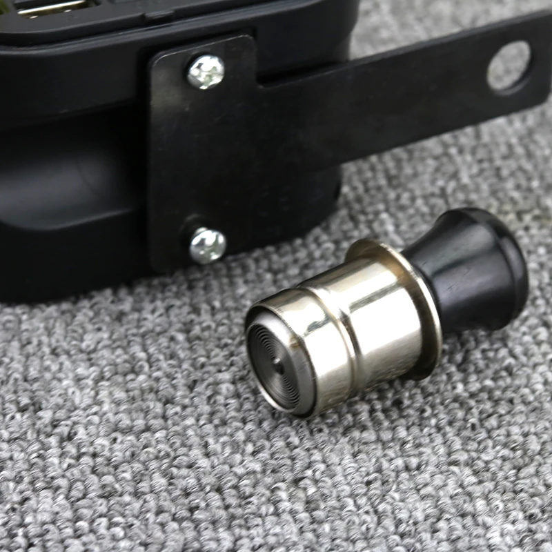 Водонепроницаемый мотоцикл прикуривателя Dual USB Автомобильное зарядное устройство Зарядное устройство с Вольтметр время Дисплей 5v 1A 2.1A Питание для мобильного телефона