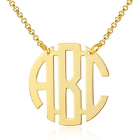 personalized name monogram necklace collier custom name choker necklaces pendents stainless steel bijoux custom monogram jewelry