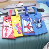 carton portable label luggage tag car stitch travel accessories silica gel suitcase id address holder baggage boarding tags