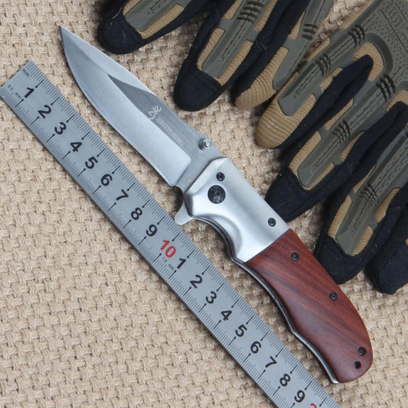 Карман Ножи Браунинг da51 складной 3Cr13MoV лезвие redwood Сталь ручка открытый выживание
