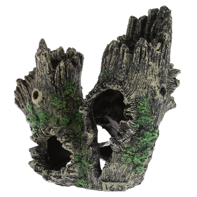 Украшение для аквариума Bole Trunk driftwwood скрытие пещера с рыбами бак Смола орнамент Прямая поставка JUL3