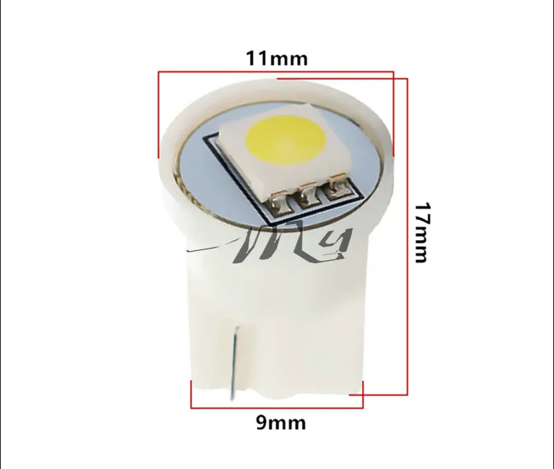 Светодиодные лампы для салона автомобиля T10 1 SMD 5050 20 шт. чистый белый 194 W5W 501 12 В|car