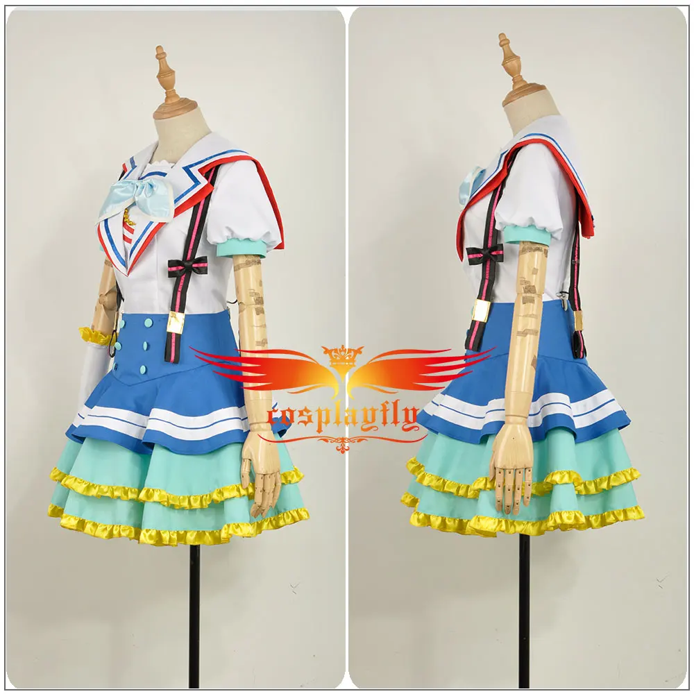 Аниме LoveLive! SunShine! Платье для девочек Aqours OP Jumping Heart Tsushima Yoshiko карнавальные носки