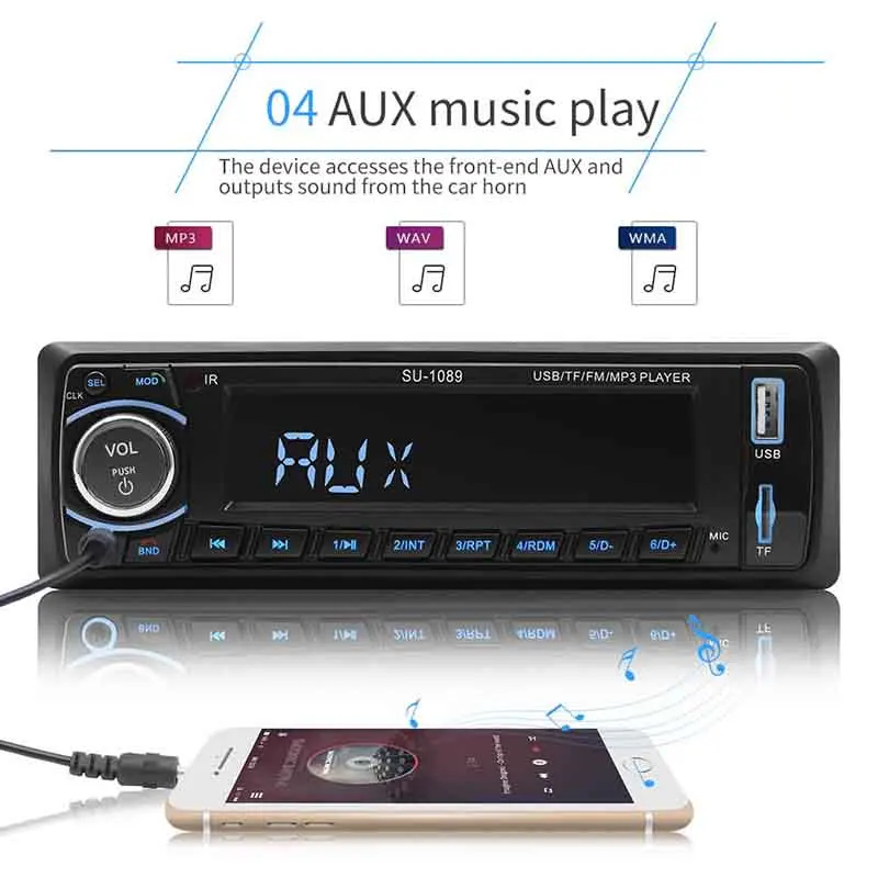 Авто muiltimedia MP3 плеер Bluetooth аудио Винтаж автомобиль радио стерео USB AUX классический