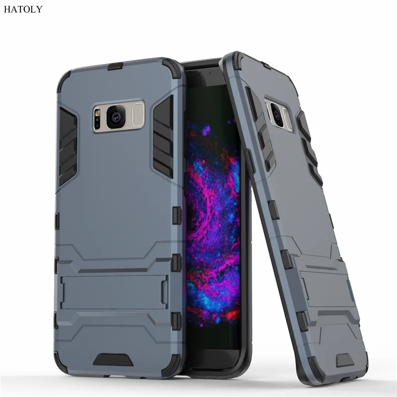 Чехол HATOLY для Samsung Galaxy S8 Plus Гибридный Силиконовый резиновый твердый