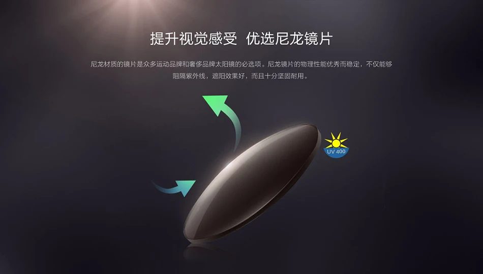 Оригинальные нейлоновые солнцезащитные очки Xiaomi Mijia TS ультратонкий легкий дизайн для путешествий на открытом воздухе для мужчин и женщин