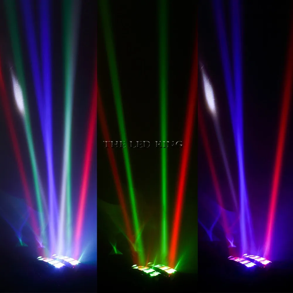 Миниатюрный светодиодный прожектор с вращающейся головкой 8x12 Вт лучом паука