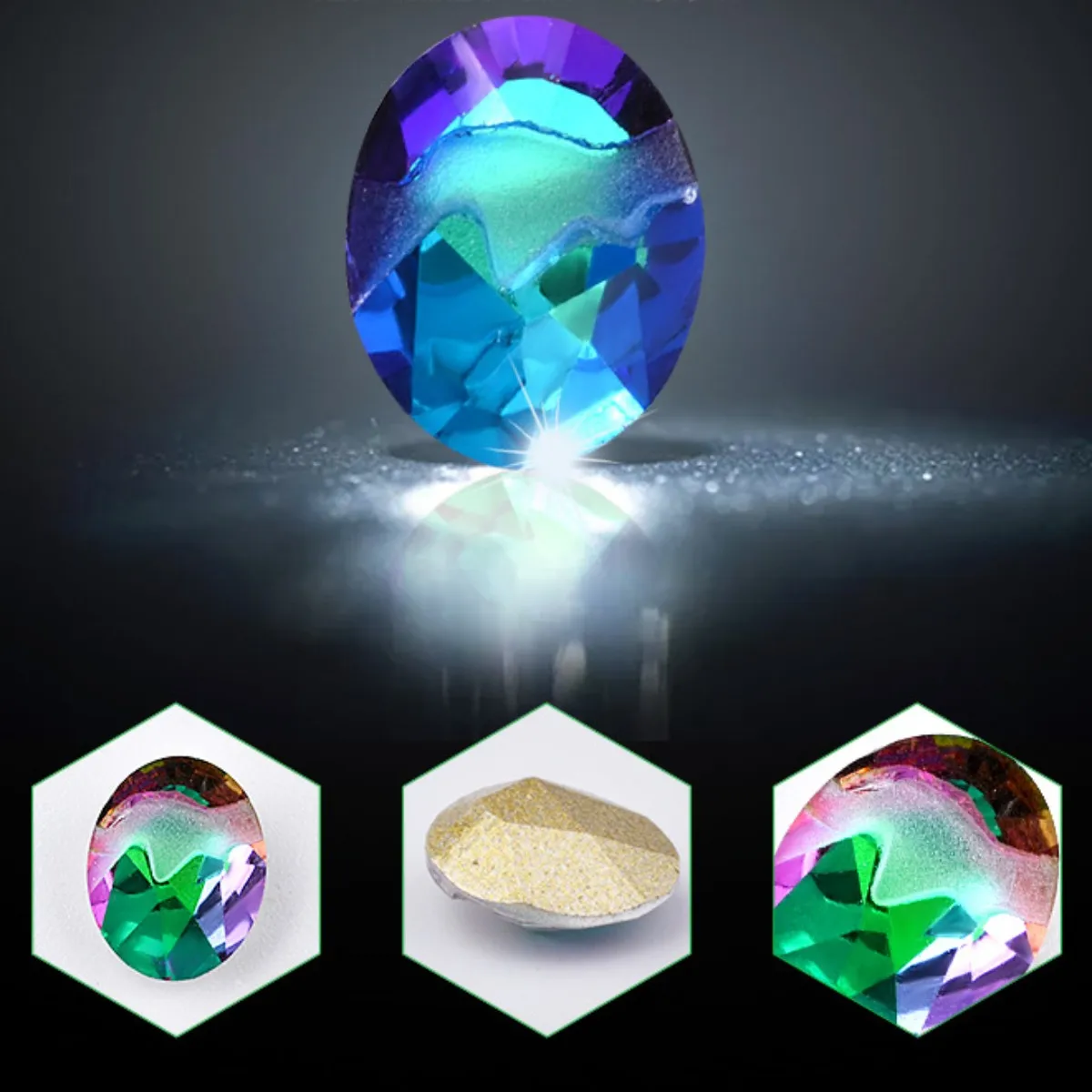 10 шт. овальные Стразы для украшения ногтей|rhinestone 3d|nail jewelrynail art decorations |