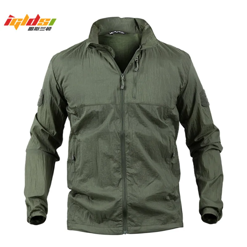 Легкие Армейские куртки IGLDSI легкая быстросохнущая ветровка Новинка лета 2018