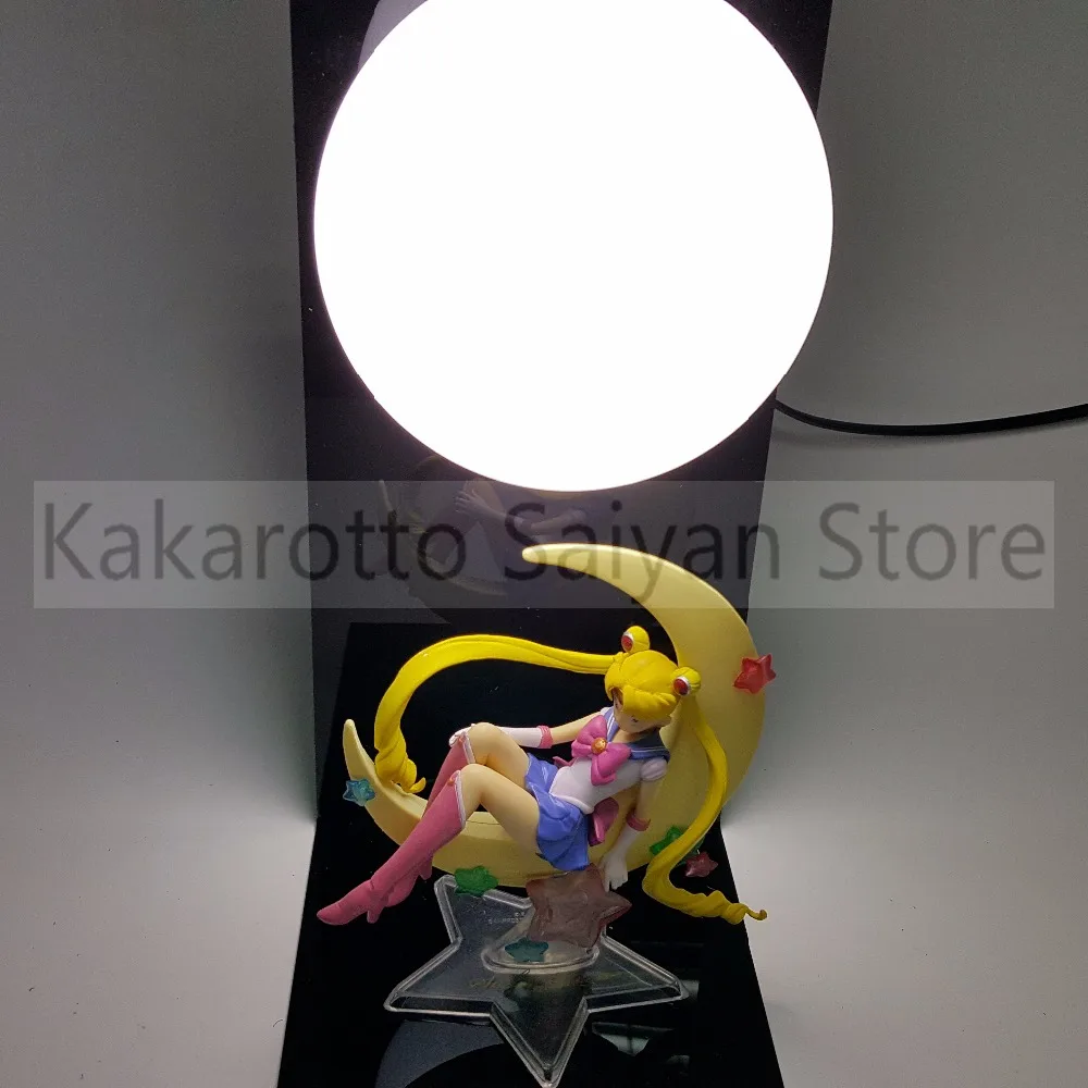 Сейлор Мун фигурки Tsukino Usagi с Луной DIY Коллекционная модель игрушки Аниме + база