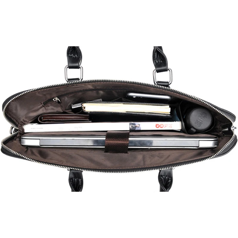 black work hand business office male messenger bag men briefcase for document laptop computer handbag a4 partfel portfolio 2020 free global shipping
