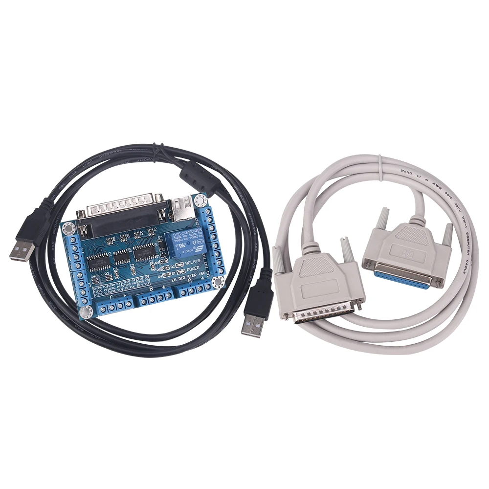 5 осевой интерфейс прорыва с ЧПУ usb кабелем для шагового двигателя|mach3 usb|cnc controller
