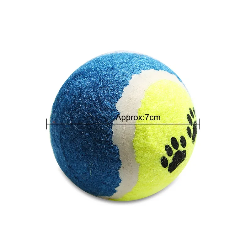 01 Rubber Squeaky Dog Toys Cotton Rope Ball Interactive Dog Toy Drawstring Tennis Ball Pet Chew Knot Puppy Multicolor Bell Ball - Цвет: 01