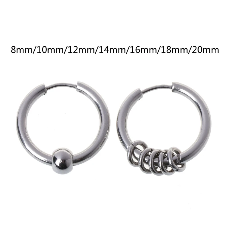 Серьги кольца из титановой стали 8 мм 20 хрящевая спираль серьги для