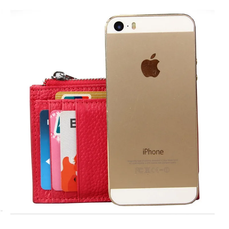2019 Wallet Business Card Holder bank cardholder leather cow pickup package bus card holder Slim multi-card-bit pack bag | Багаж и сумки