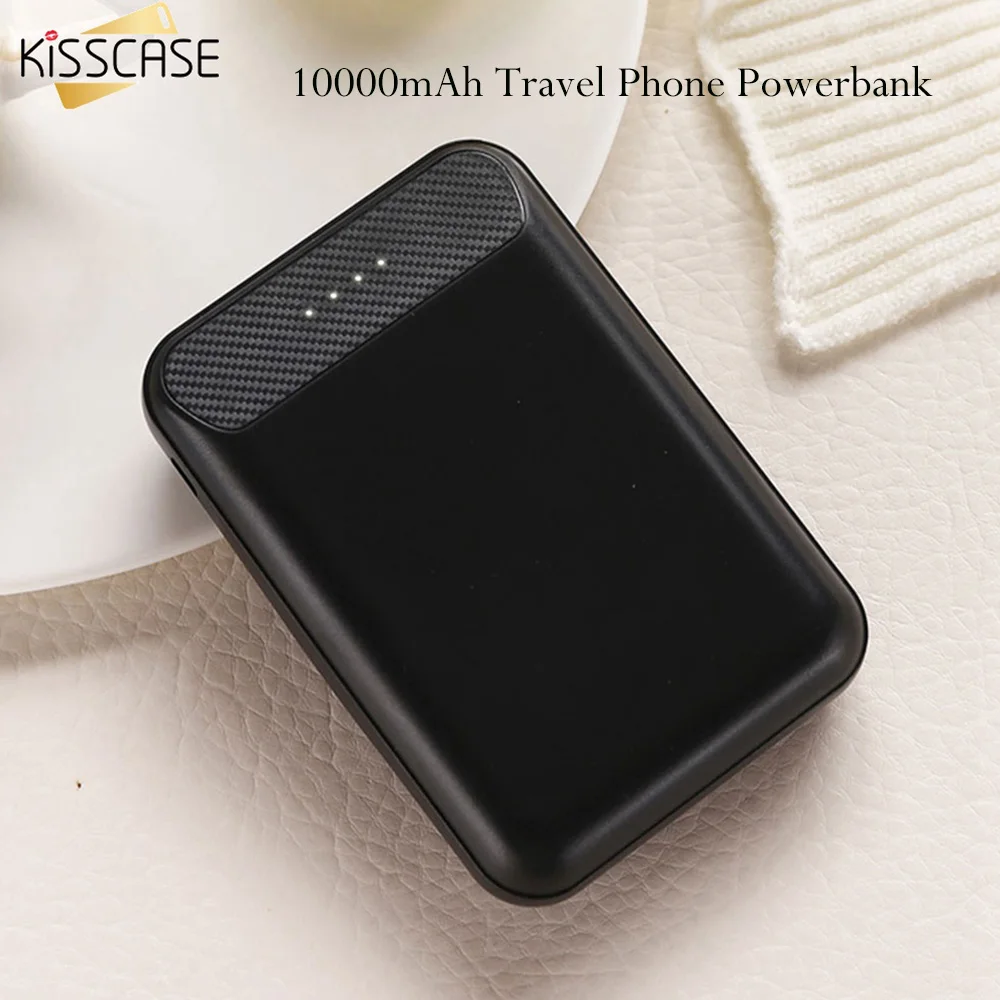KISSCASE 10000 мАч Путешествия Два порта банк питания для iPhone Huawei мини мобильного