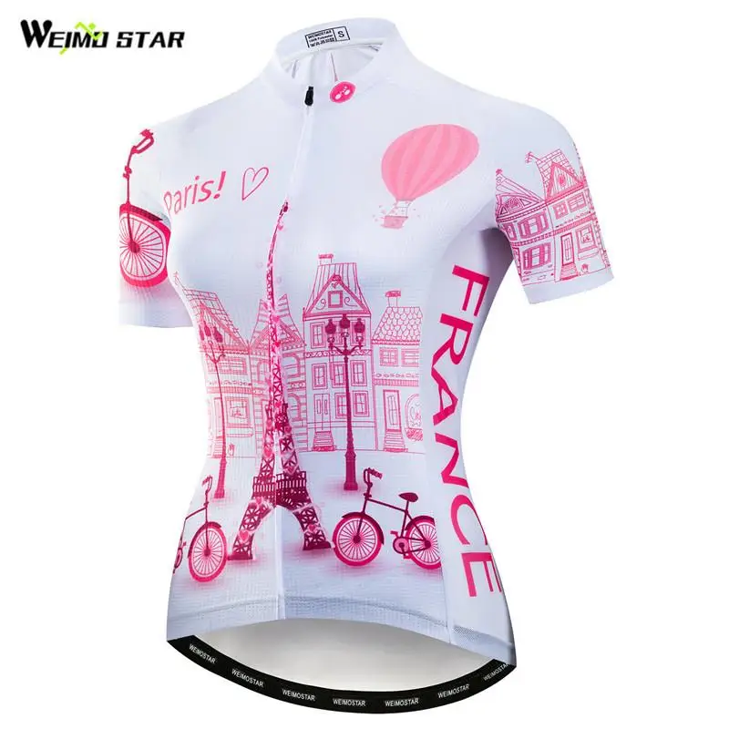 

Weimostar Джерси для велоспорта французской команды, Женская Профессиональная спортивная одежда для велоспорта, летняя велосипедная одежда, быстросохнущая Джерси для горного велосипеда
