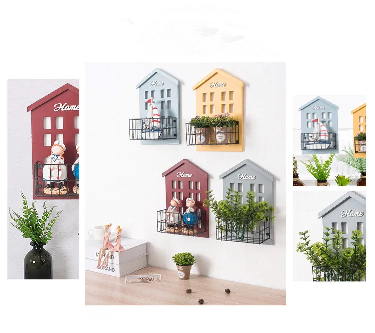 Деревянные винтажные деревянные стеллажи для хранения настенный Декоративный