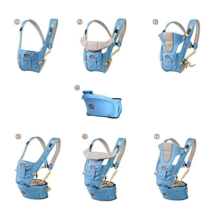 Рюкзаки переноски кенгуру младенческой слинг для малыша сумка Gearw Hipseat обёрточная бумага пеленка для новорожденного пальто младенцев хлопок