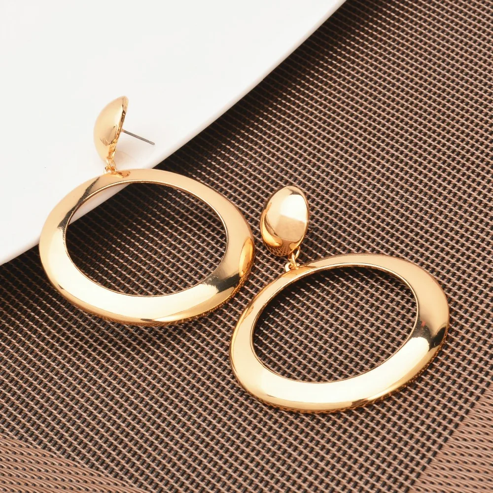 Большие серьги кольца золотого цвета для женщин обручи orecchini cerchio boucles d'oreille