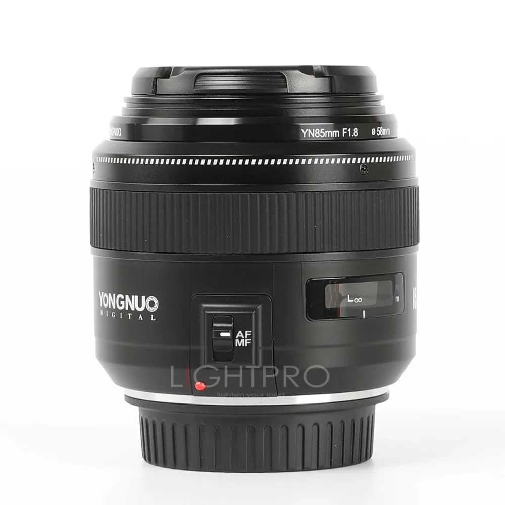 YONGNUO YN85mm F1.8 объектив камеры для Canon EF крепление EOS 85 мм AF/MF Стандартный Средний Телеобъектив Объектив с фиксированным фокусным расстоянием
