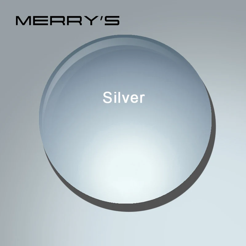 Silver MERRYS поляризованные серии 1,56 1,61 1,67 по рецепту CR-39 смолы Асферические стекла линз Близорукость очки покрытие линз UV400 - Цвет линз: Silver