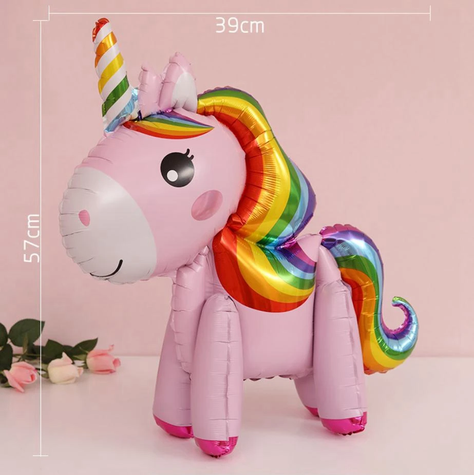 Foil Unicorn 1 Taoup повязка на голову с единорогом, вечерние украшения на день рождения для детей, декор в виде единорога Horms, праздничные вечерние принадлежности для детского душа - Цвет: Foil Unicorn 1