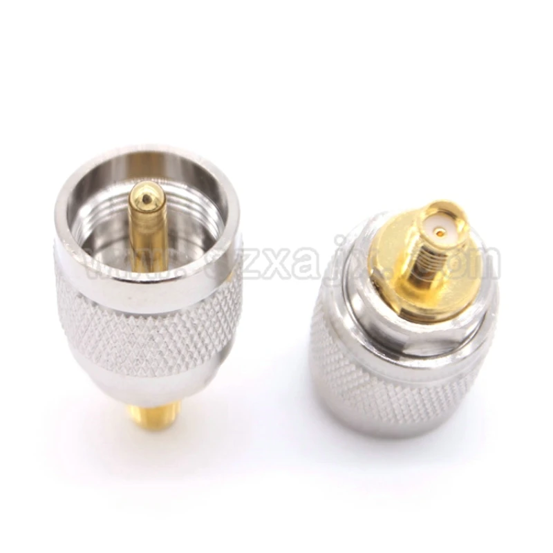 

Wholesale 50pcs JX connector RF coaxial coax adapter UHF to SMA connector PL259 SO239 UHF male to SMA female Jack free shipping