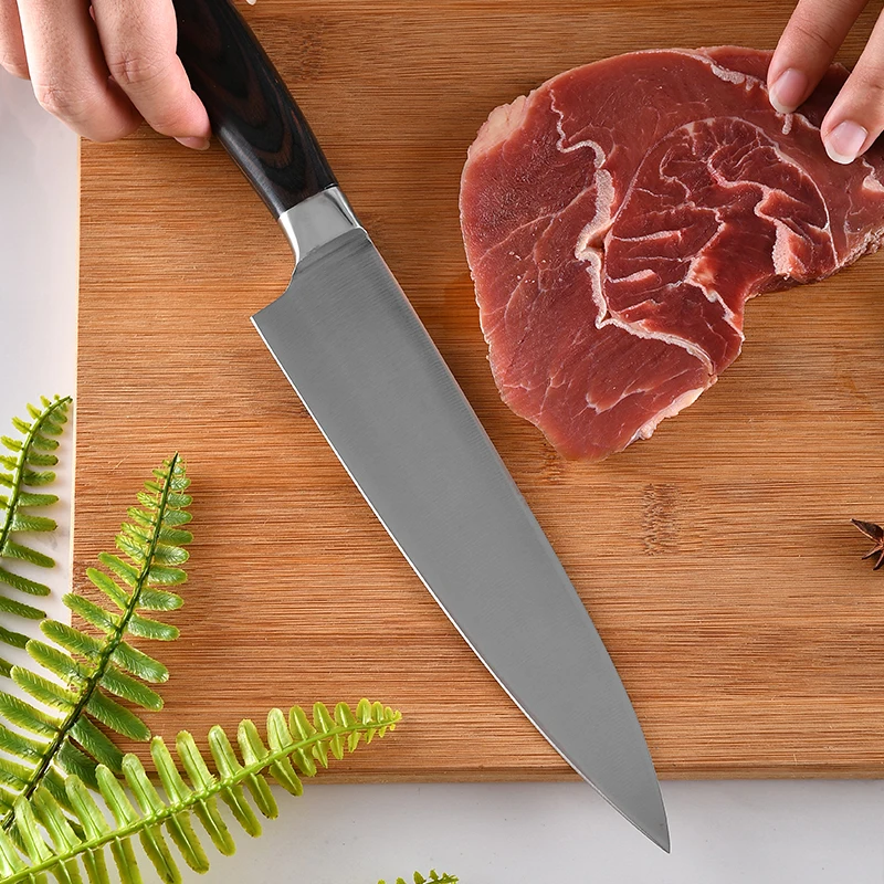 FHEAL 7/8 дюймов японские кухонные ножи из высокоуглеродистой нержавеющей стали нож