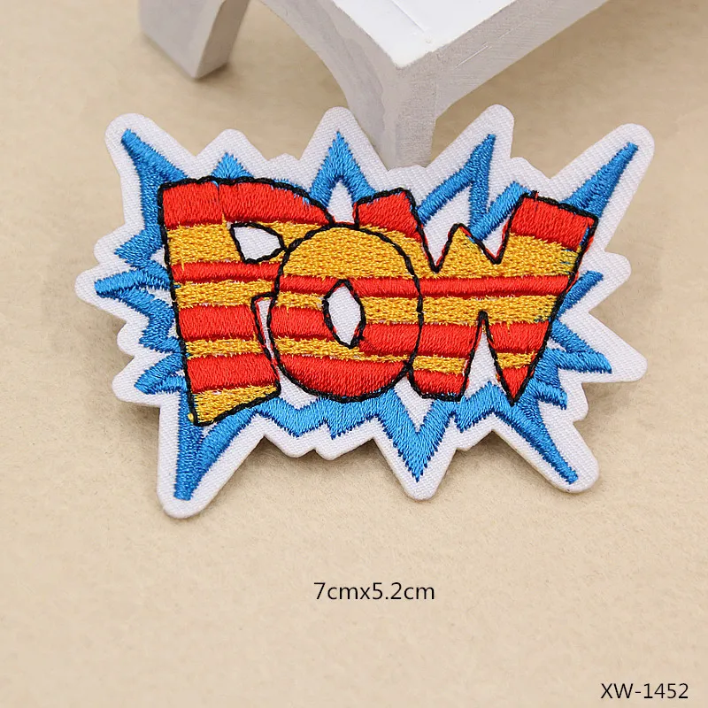 Надпись OMG WOW Cool Oops Boom Yeah Love Pow вышивка нашивки для одежды гладить на одежде Сумка Аппликации значок полосы стикер