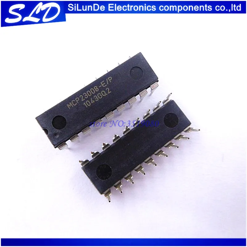 

Free Shipping 5pcs/lot MCP23008-E/P MCP23008 I/O EXPANDER I2C 8B 18DIP