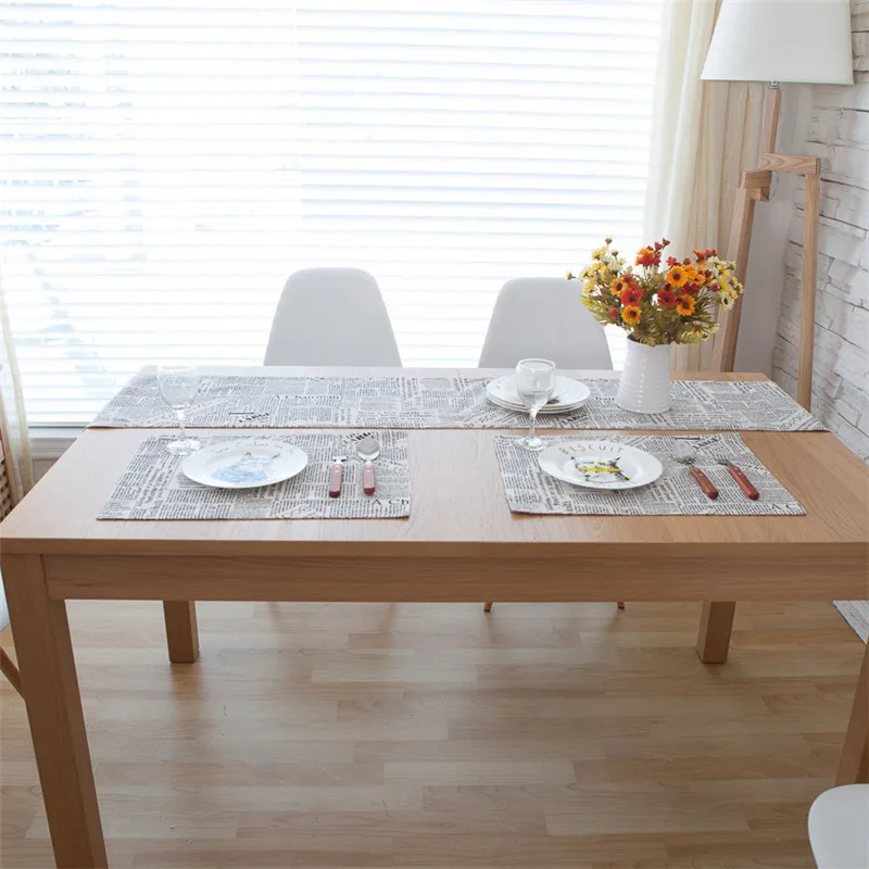 Европейская и британская стильная настольная дорожка Современная черная