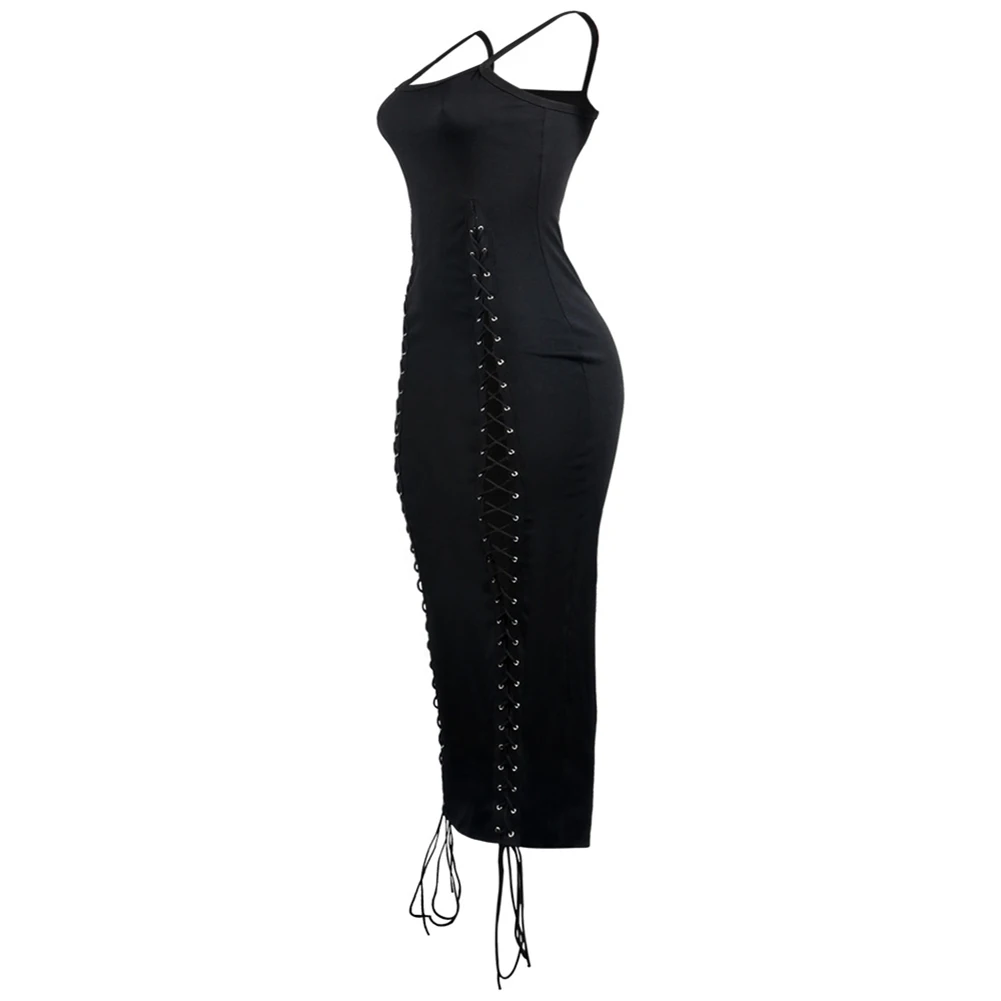 Женские Спагетти ремни для бандажа Bodycon платья Сексуальная Клубная одежда Вечерние платья женские длинные макси платья