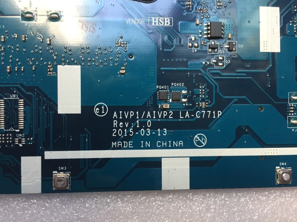 AIVP1/AIVP2 LA-C771P материнская плата для lenovo B50-10 100-15IBY материнская плата для ноутбука с процессором N3540(для процессора intel) протестирована на