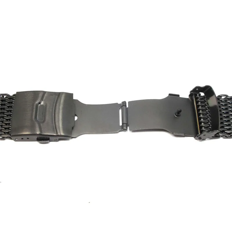18mm Golden Black Mesh Stainless Steel Bracelet Wrist Watch Band Clasp For Men Women Hot Sale Watch Strap Replacement Watchband