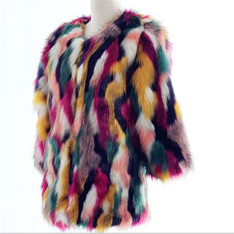 2019 Зима Новое высокое качество большой размер свободный искусственный мех