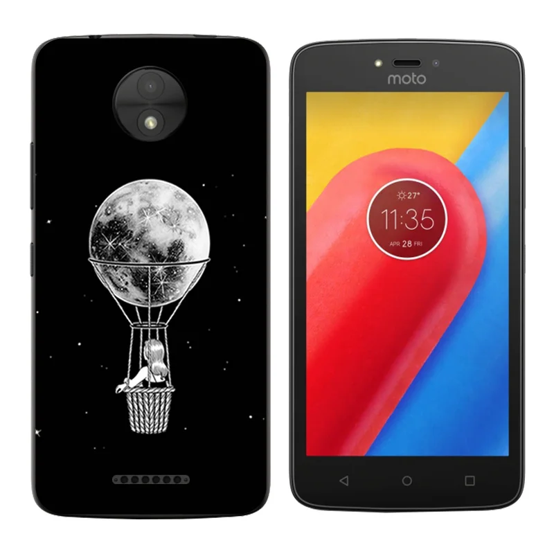 Силиконовый чехол для Motorola Moto C 2017 мягкий из ТПУ с принтом снежинки XT1750 XT1754 5 0 |