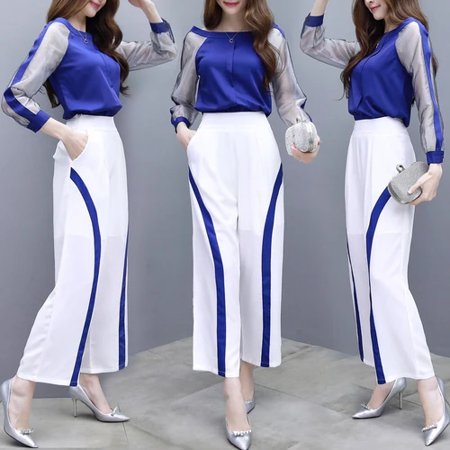 

Spring Goddess 2 Piece Set Women Fashionable Conjunto Feminino Office Work Year-old Female Costume Ensemble Femme Deux Pieces