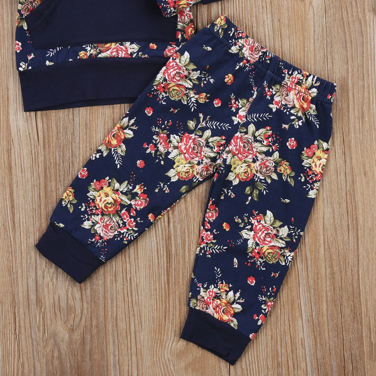 

fashion Infantil Toddler Newborn Baby Girls sweatshirt Hoodie Coat Tops Floral Pants 2Pcs Outfits Set baby girl Clothes autumn
