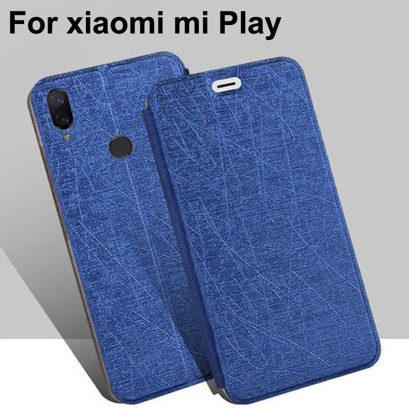 Роскошный чехол из искусственной кожи для xiaomi mi Play чехлы телефонов флип-чехол