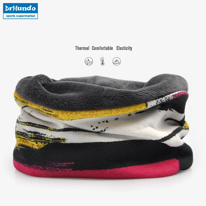 Мужские лыжные маски для лица Зимние флисовые шапки бини теплые полосатые